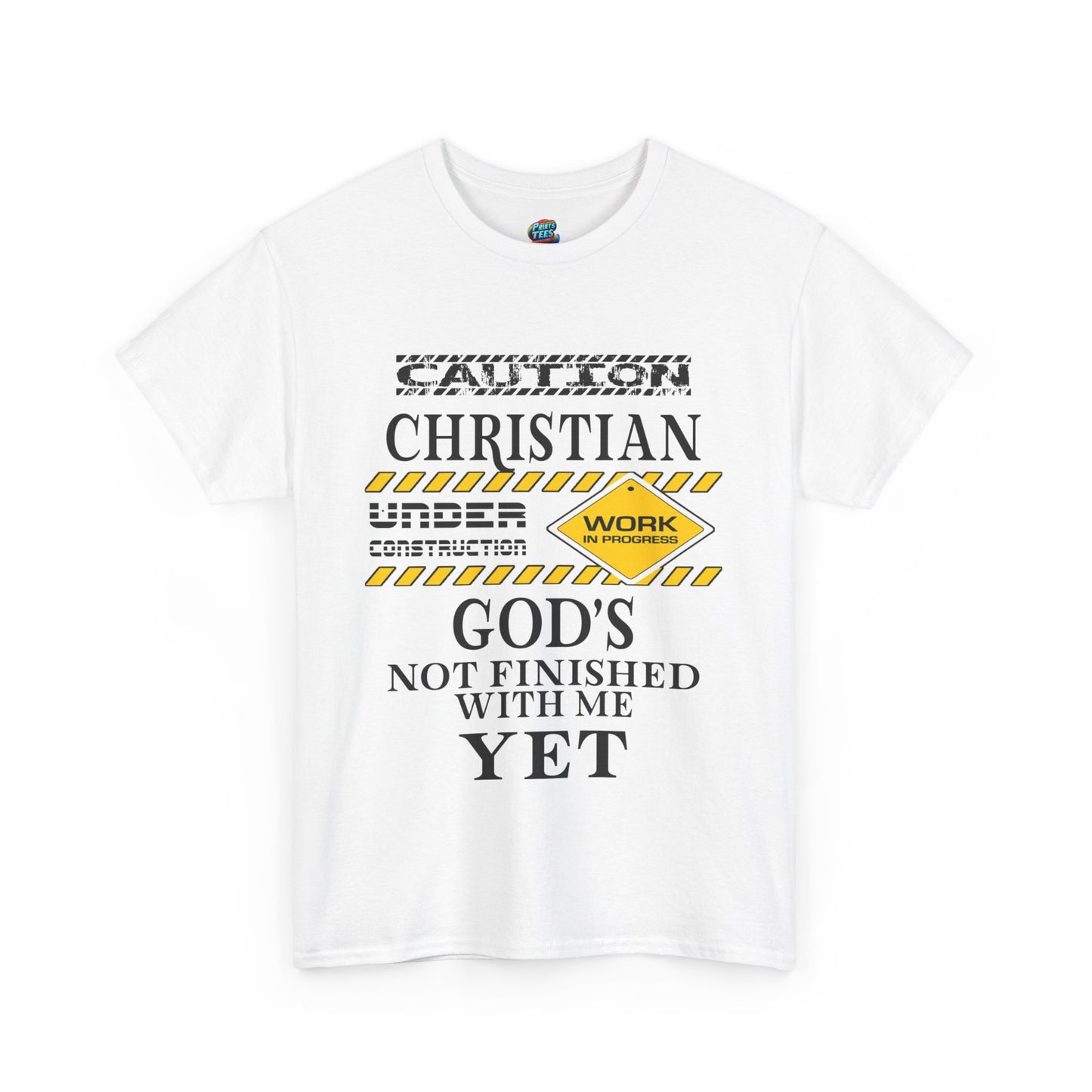 Christian Under Construction-Heavy Cotton Classic Tee