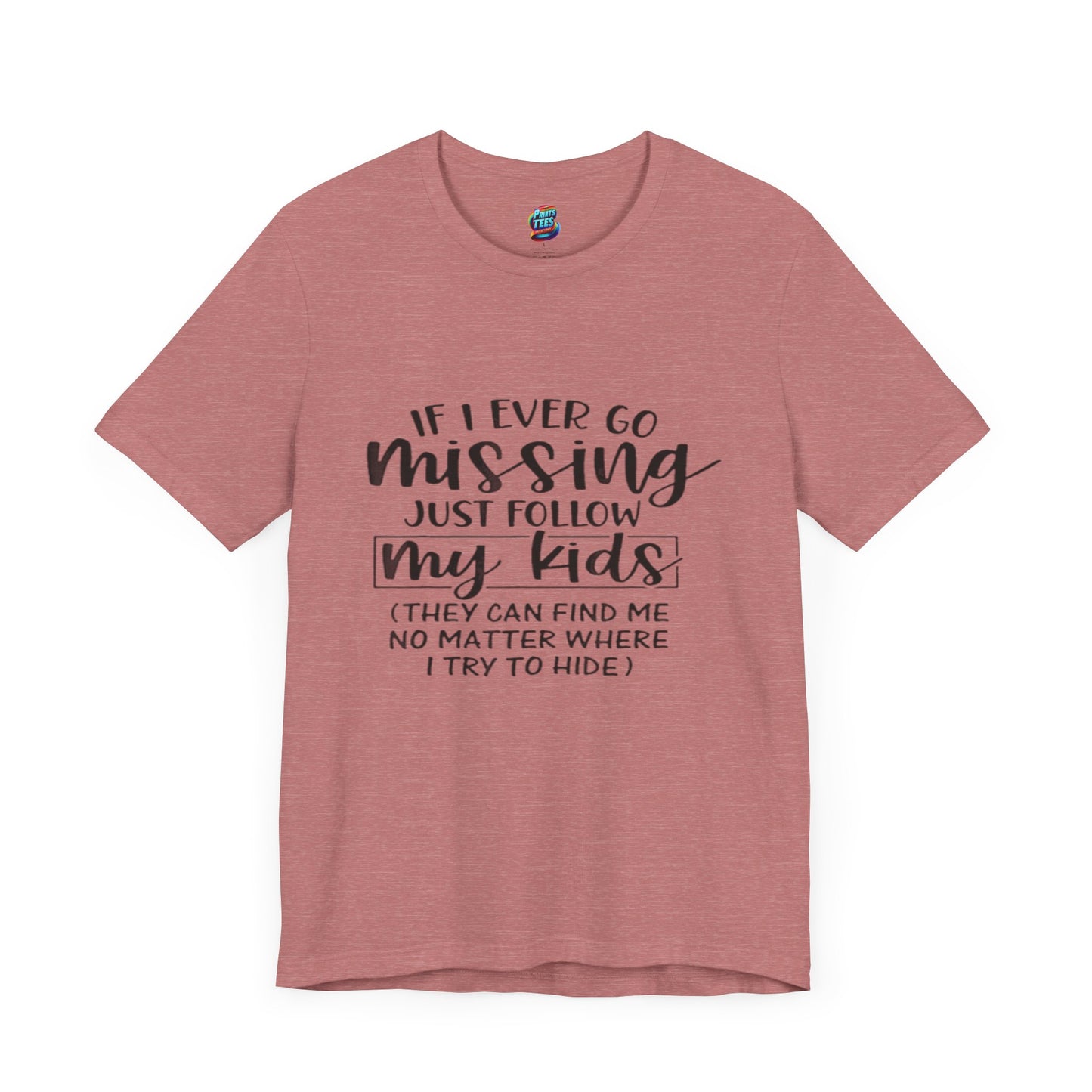 Missing-Jersey Knit T-Shirt