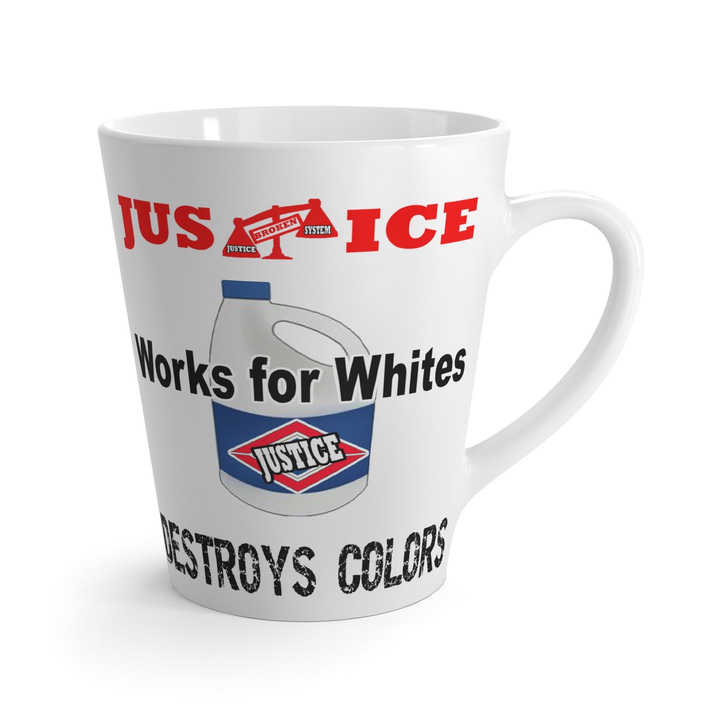 Justice System-Latte Mug, 12oz