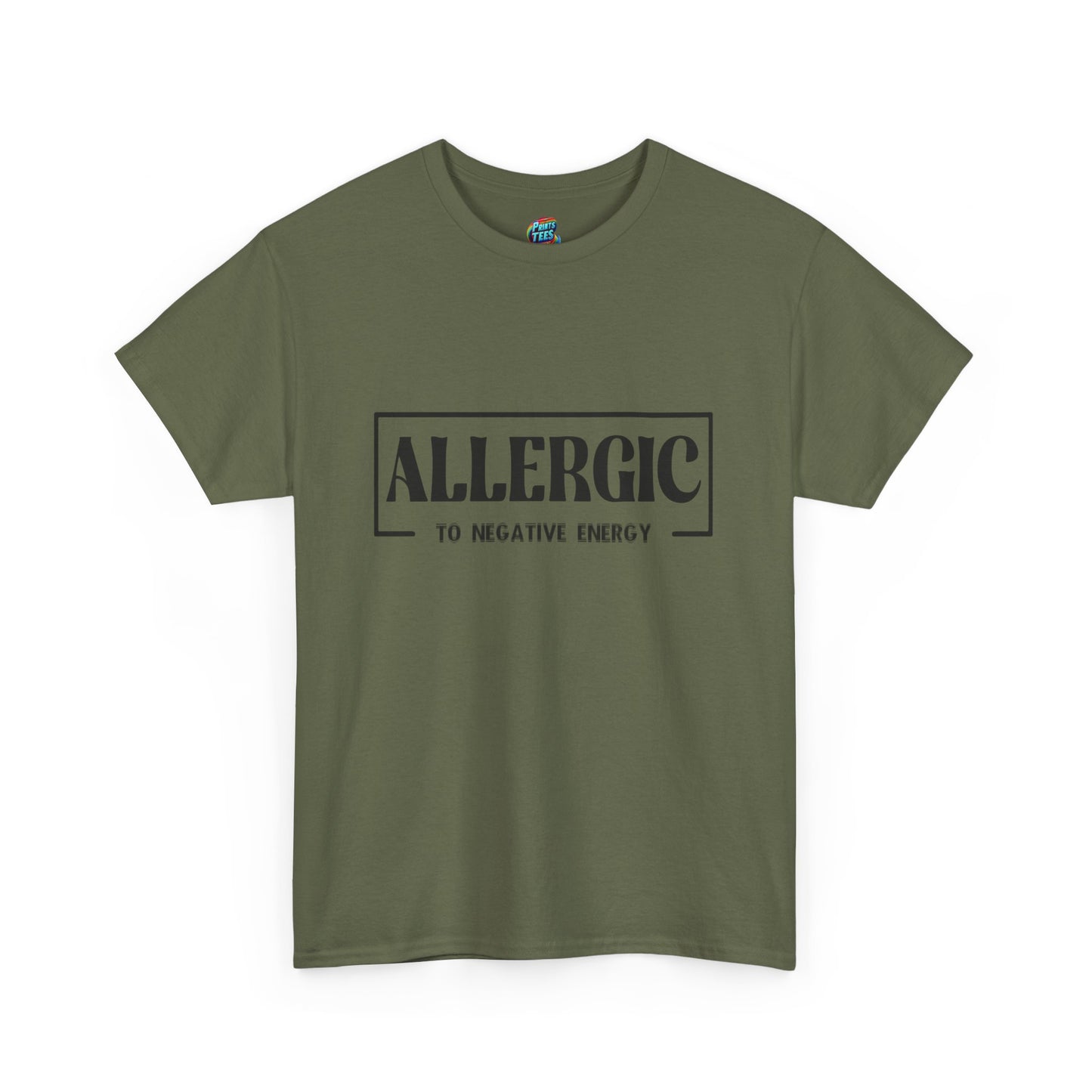 Allergic To Negative Energy-Heavy Cotton Classic Tee