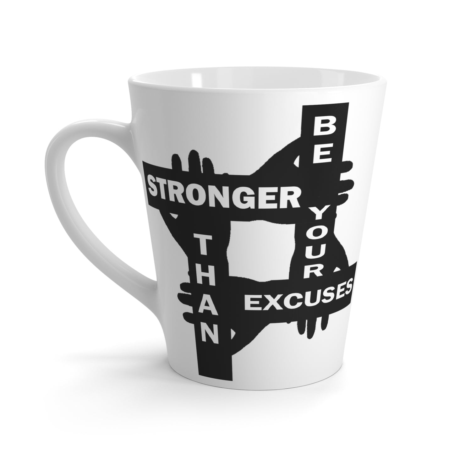 Be Stronger-Latte Mug, 12oz