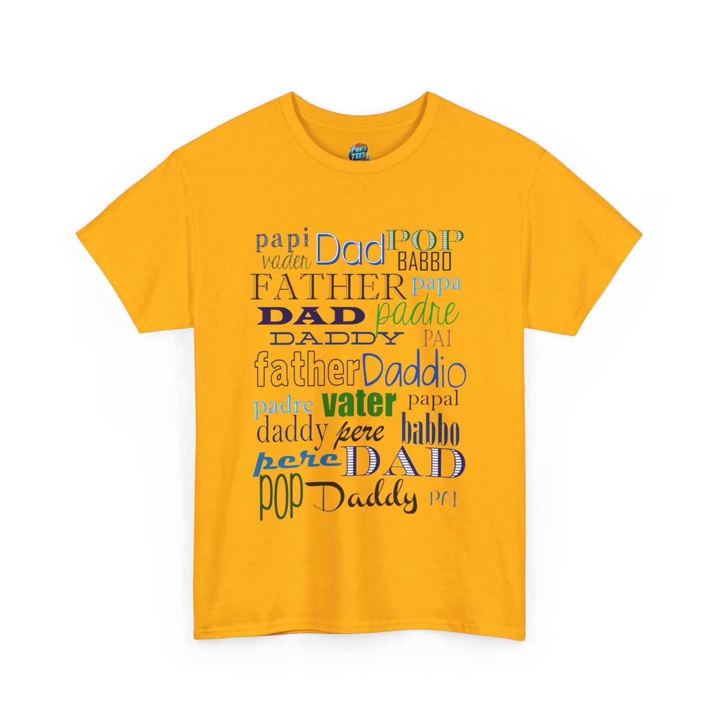 Dad Names-Heavy Cotton Classic Tee