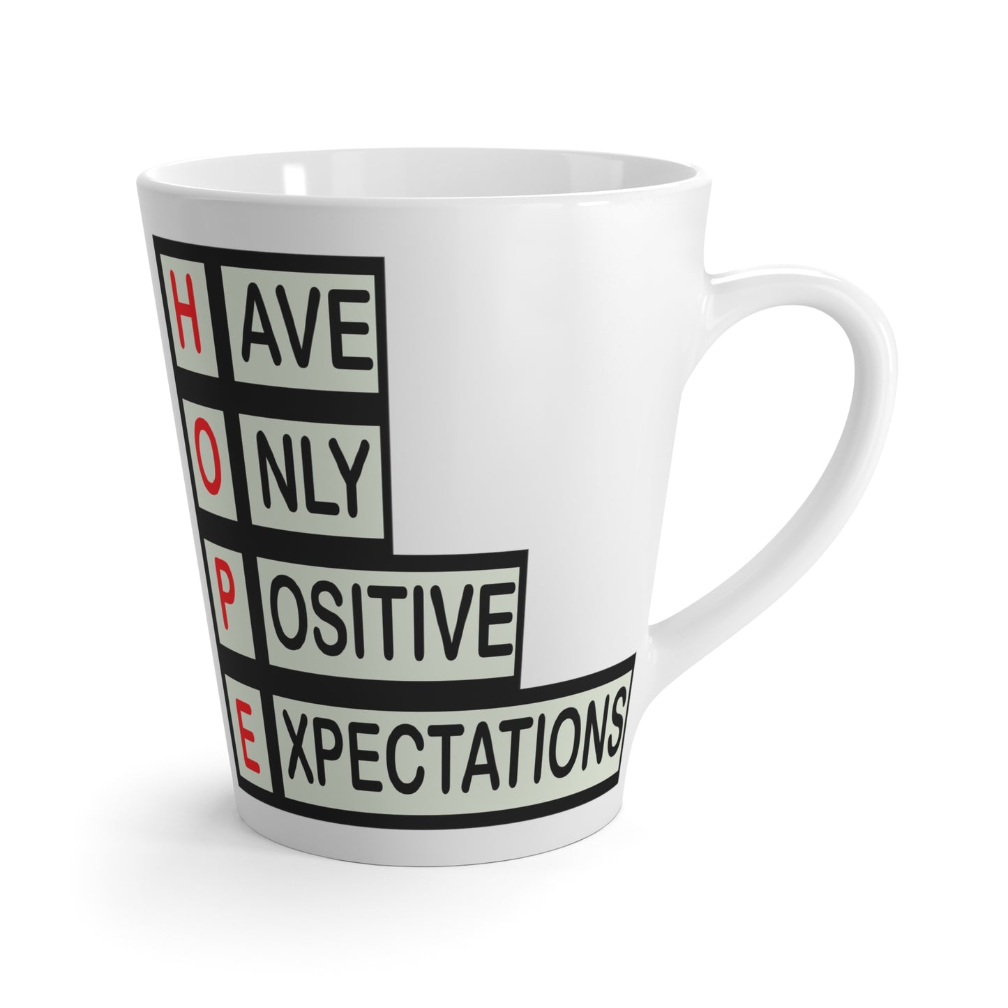 Hope Blocks-Latte Mug, 12oz