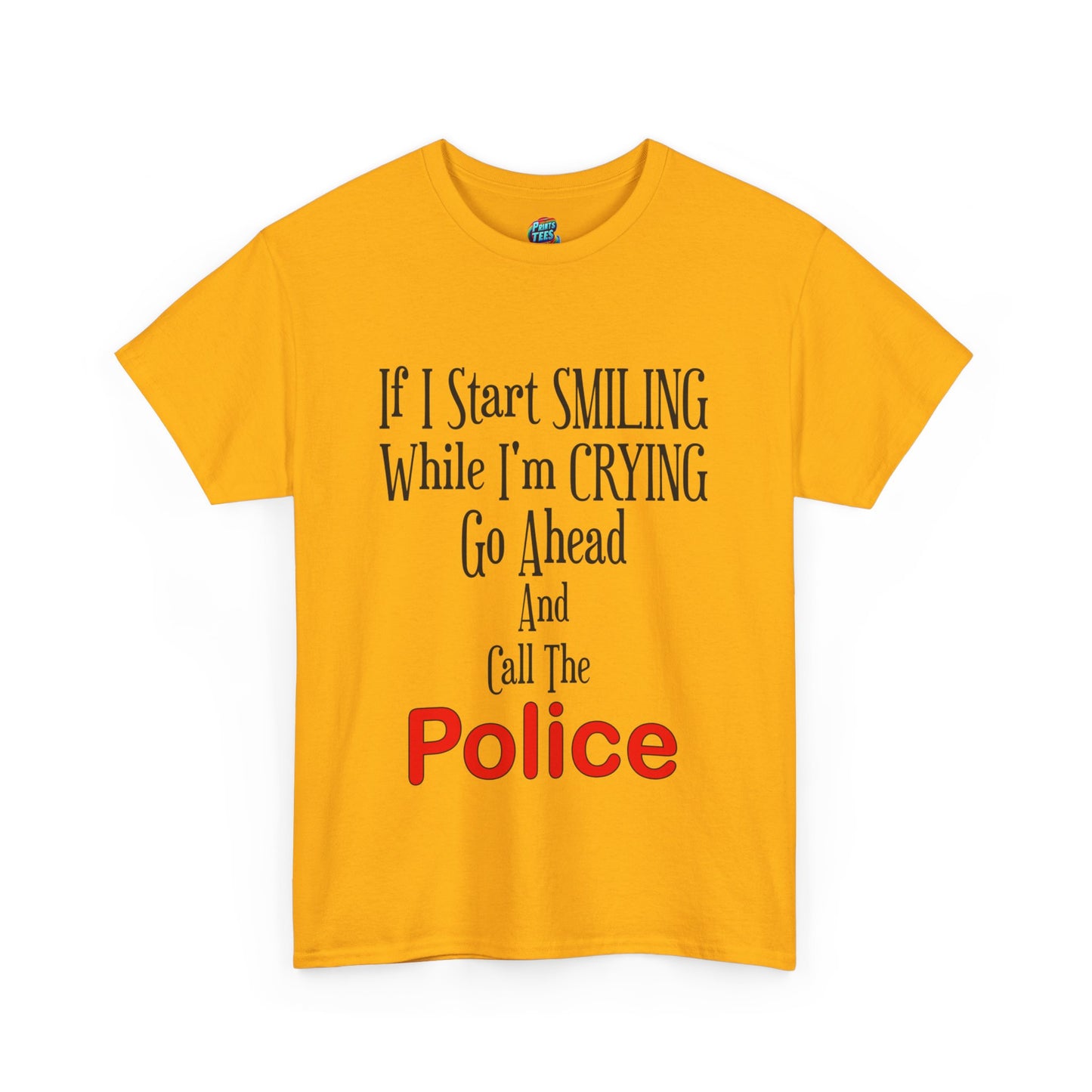 Smiling-Crying-Heavy Cotton Classic Tee