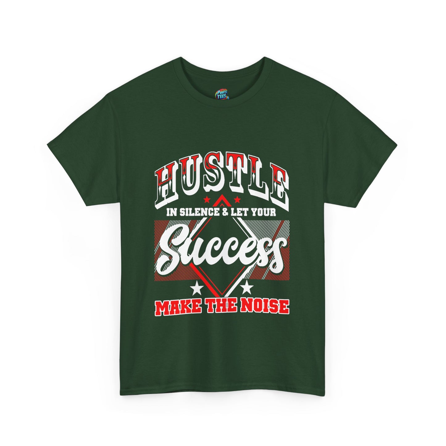 Hustle in Silence-Heavy Cotton Classic Tee