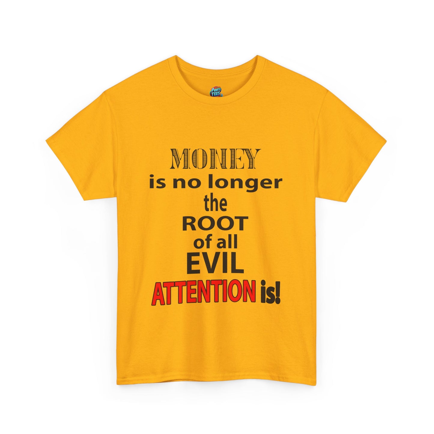 Root of evil-Attention-Heavy Cotton Classic Tee