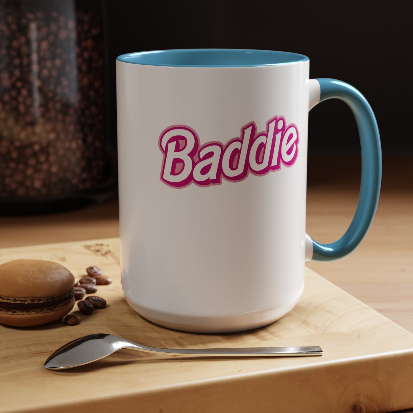 Pink Baddie-Accent Coffee Mug (11, 15oz)