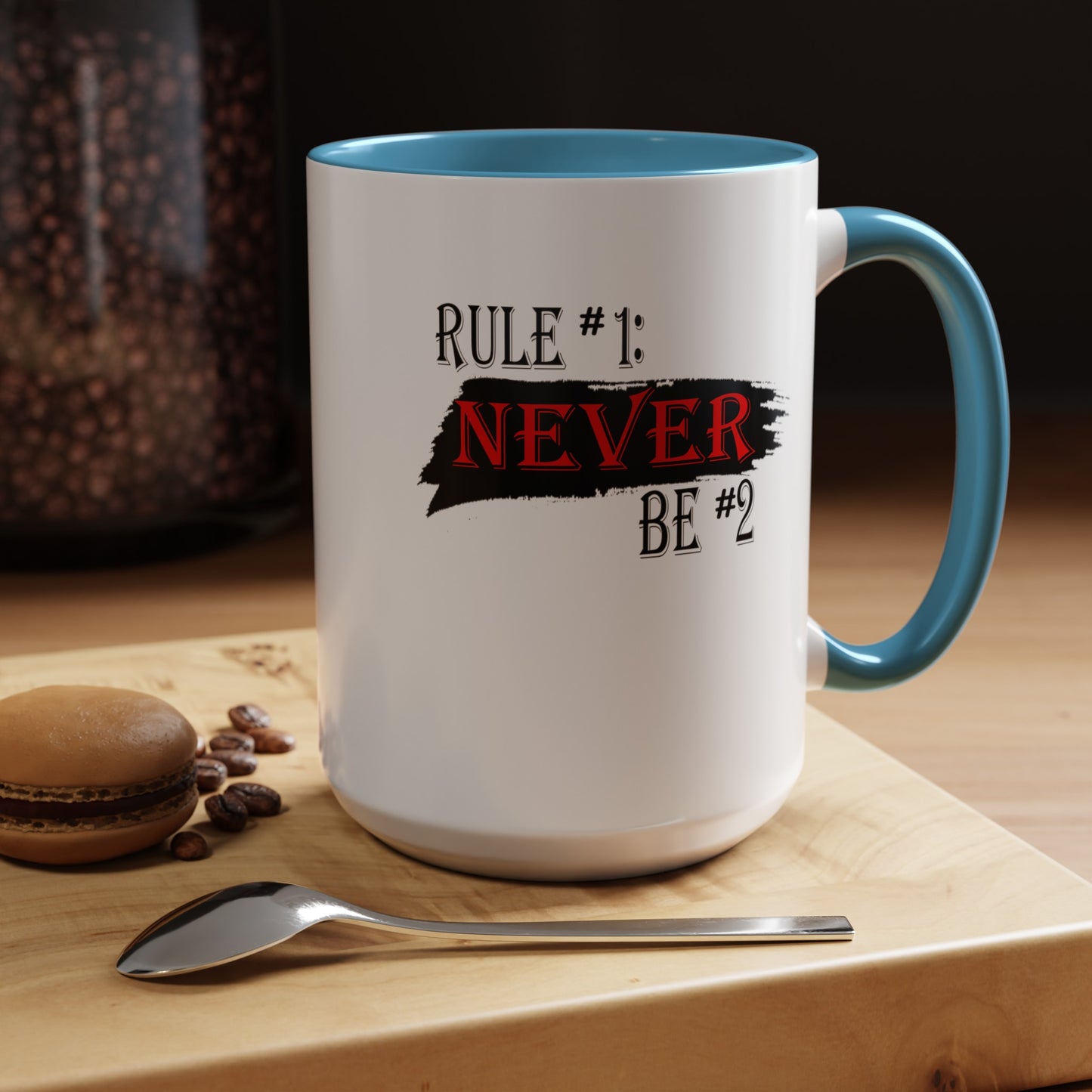 Never #2-Accent Coffee Mug (11, 15oz)