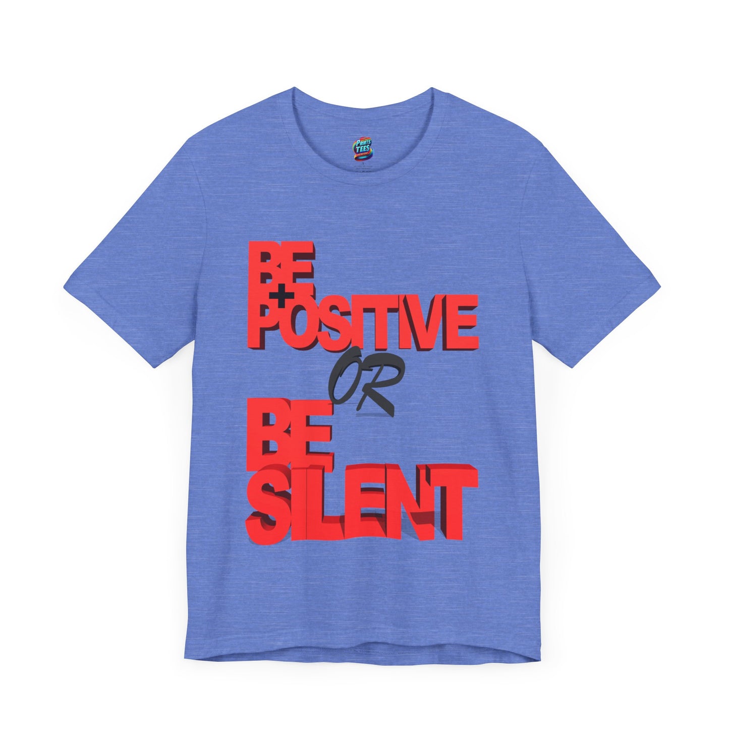 Be Positive-Jersey Knit T-Shirt