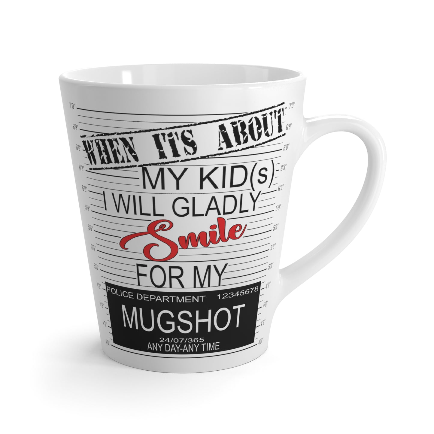 Mugshot-Latte Mug, 12oz