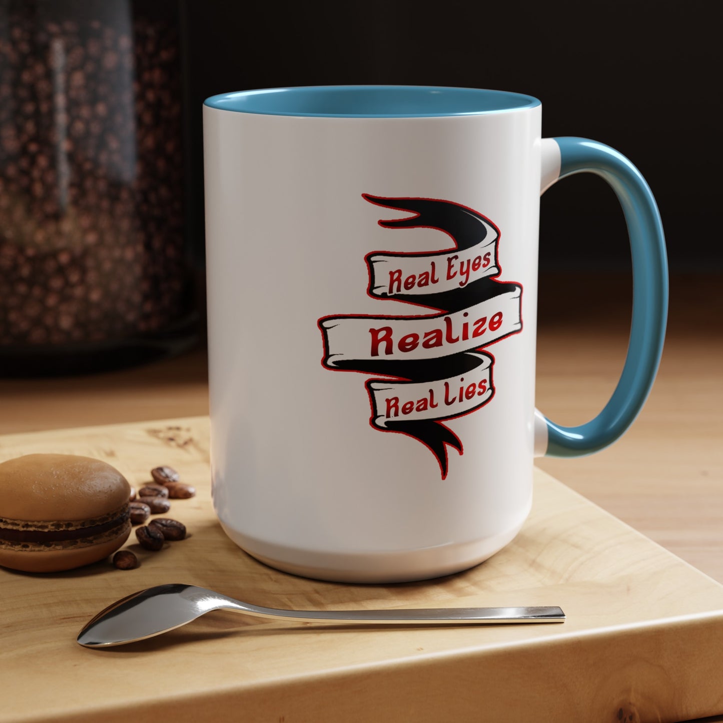 Real Eyes-Accent Coffee Mug (11, 15oz)