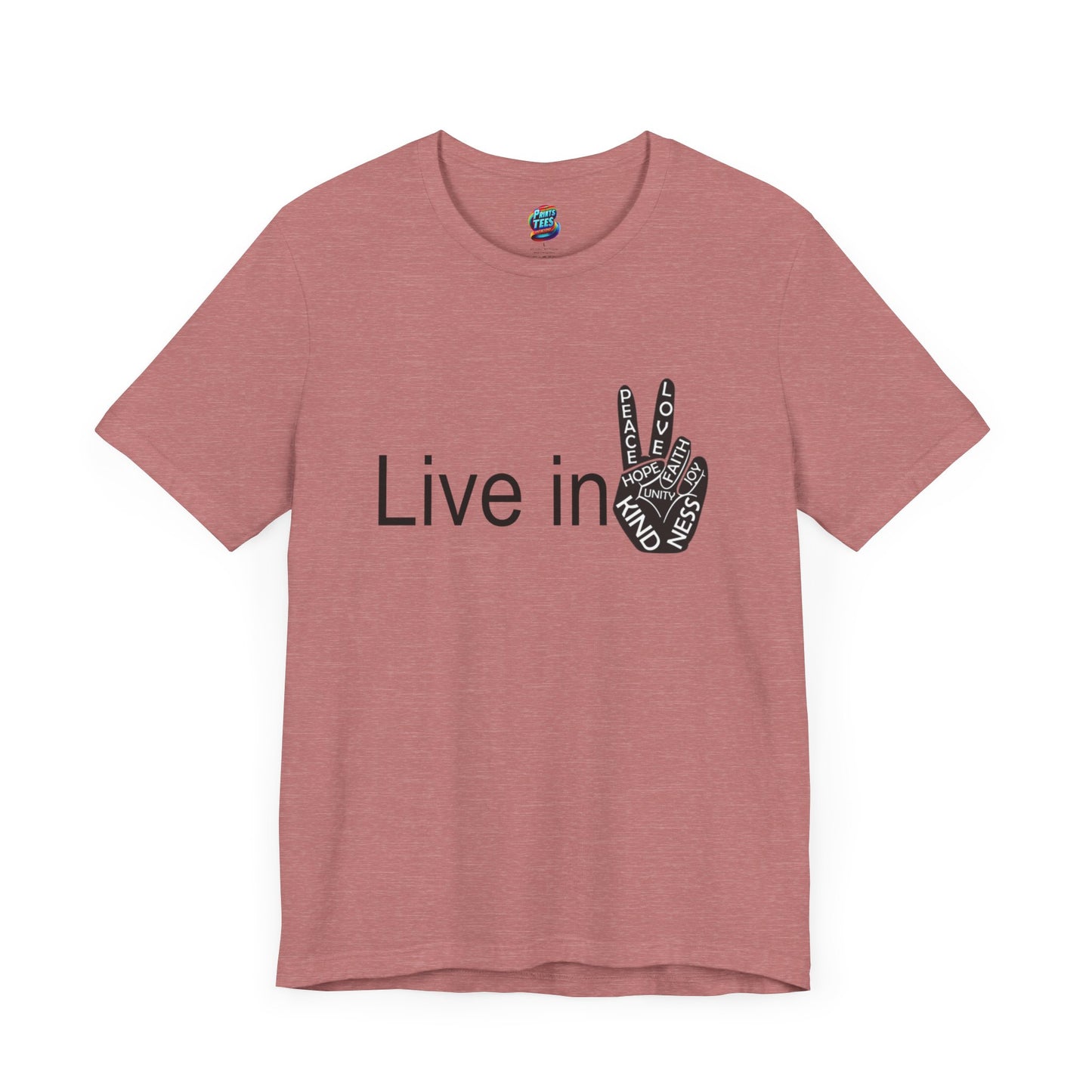 Hand Peace-Jersey Knit T-Shirt