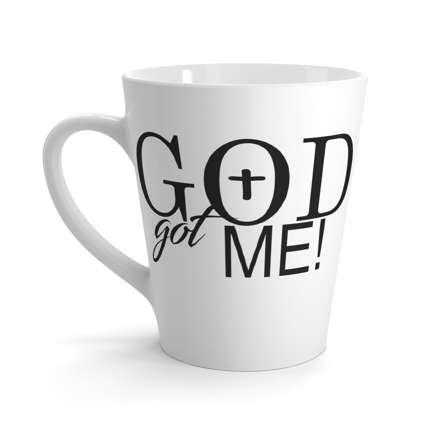 God Got Me-Latte Mug, 12oz