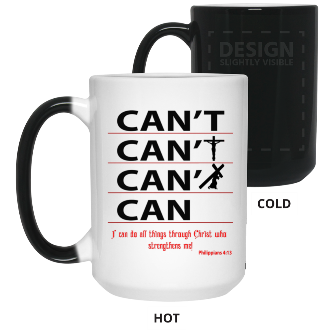 Through Christ-15oz Color Changing Mug