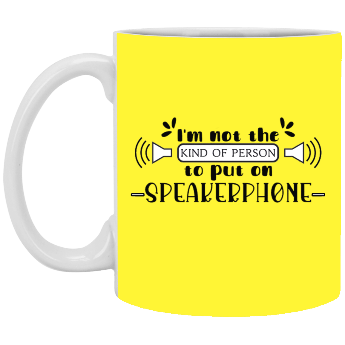 Speakerphone-11oz White Mug