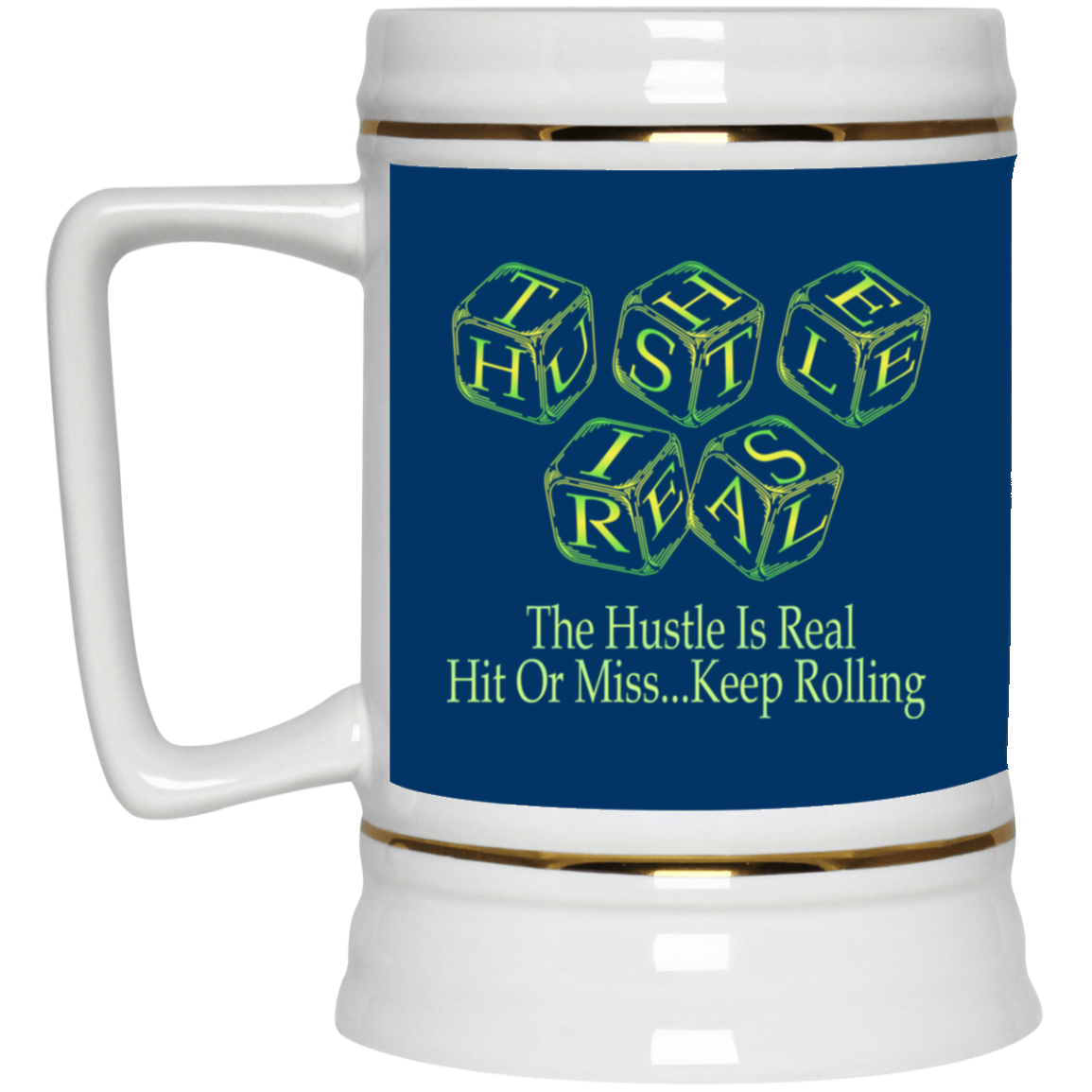 The Hustle-Beer Stein 22oz.