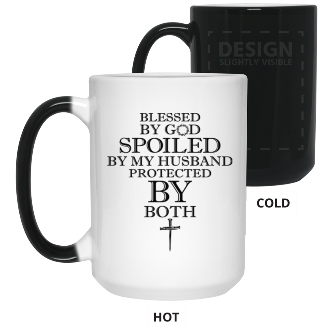 Blessed by God-15oz Color Changing Mug