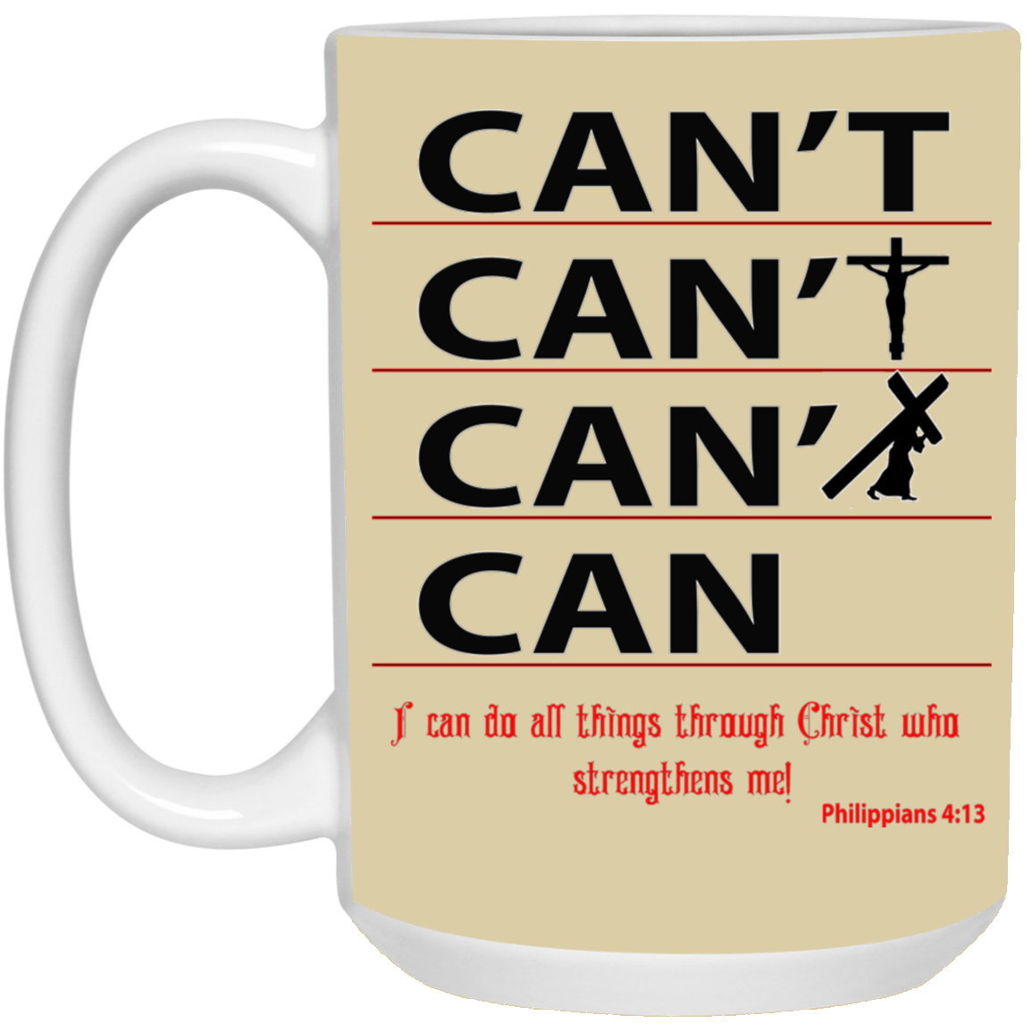 Through Christ-15oz White Mug