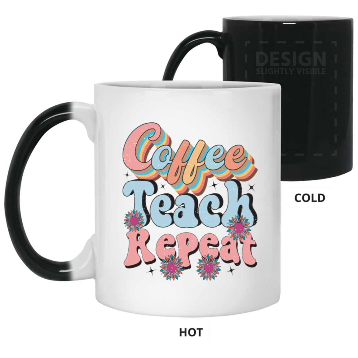 Coffee-Teach-Repeat-11oz Color Changing Mug