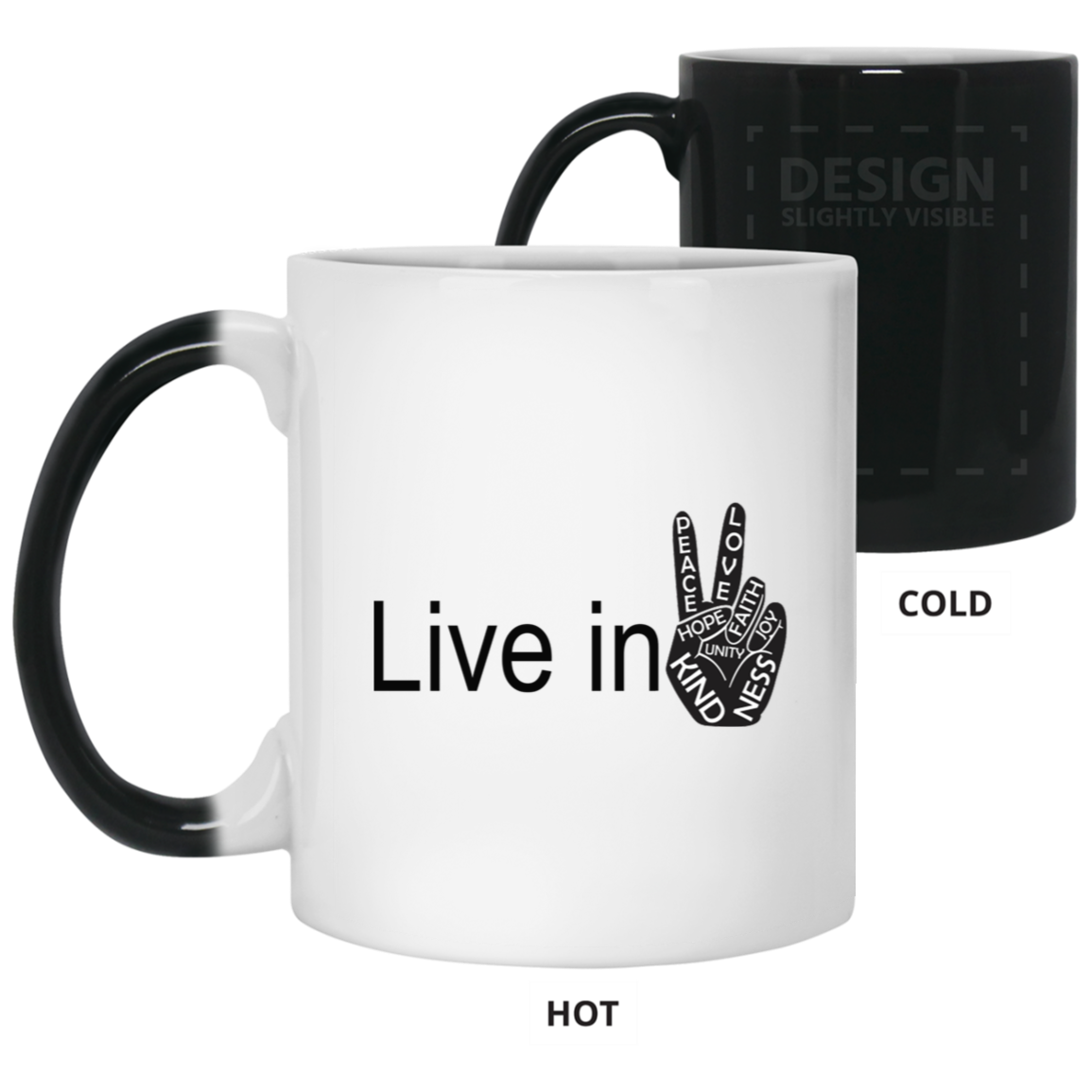 Hand Peace-11oz Color Changing Mug