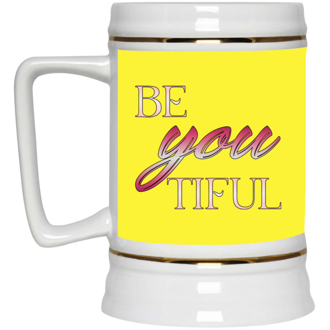 Beyoutiful-Beer Stein 22oz.