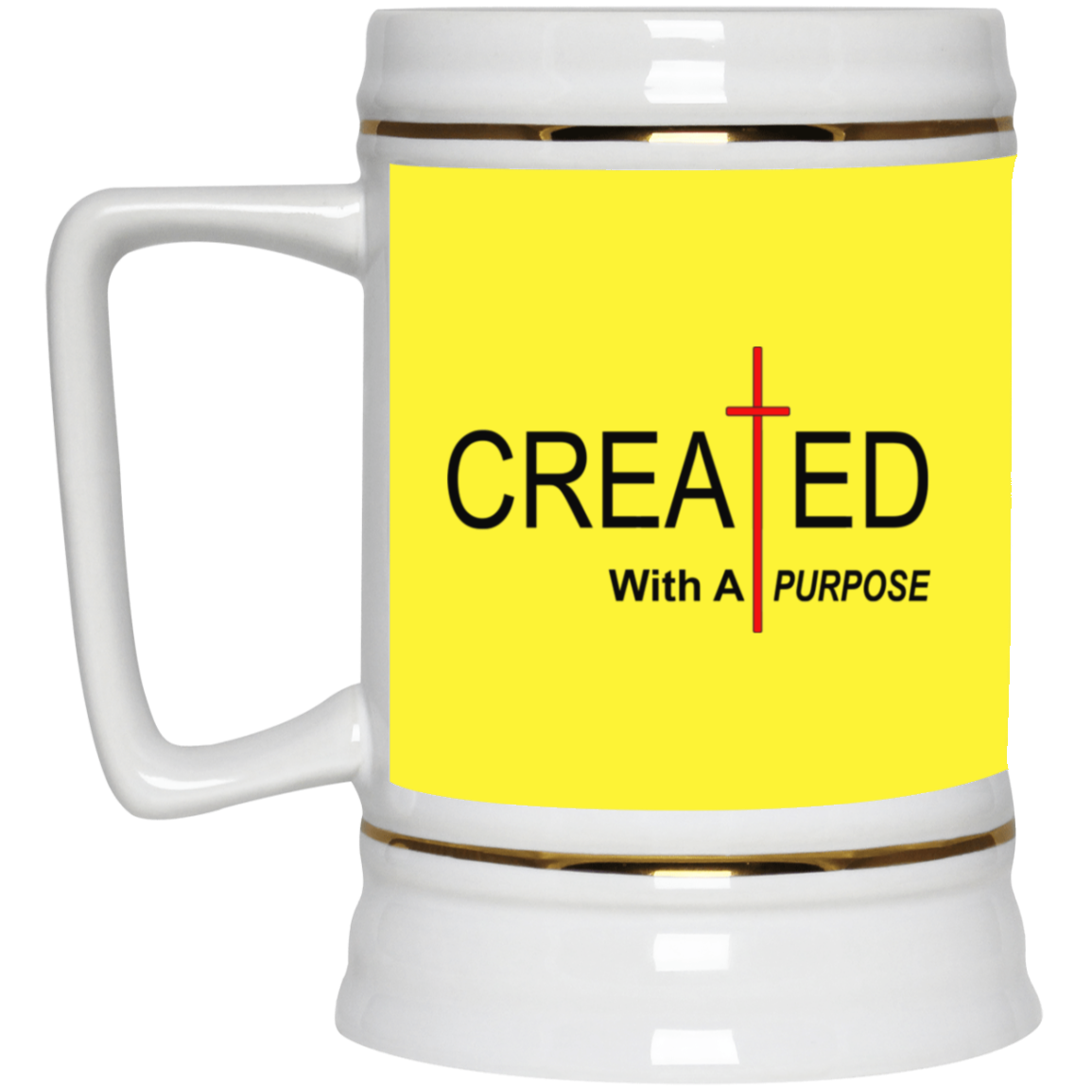 Created With Purpose-Beer Stein 22oz.