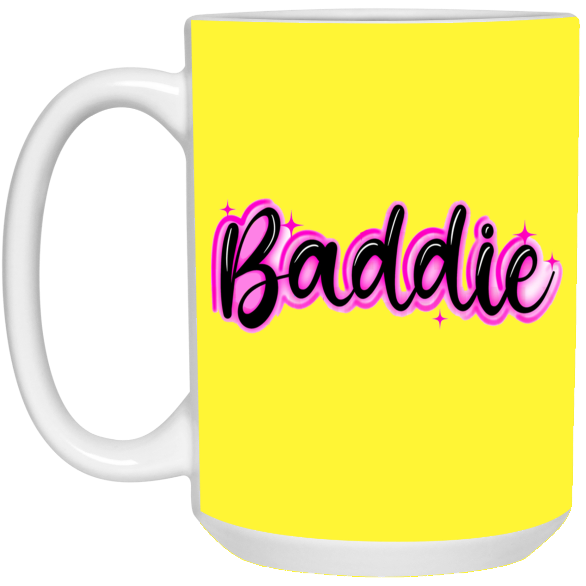 Baddie Gradient-15oz White Mug
