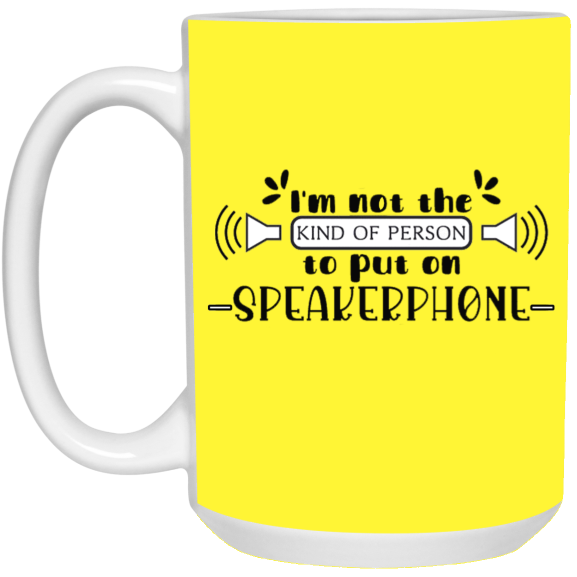 Speakerphone-15oz White Mug