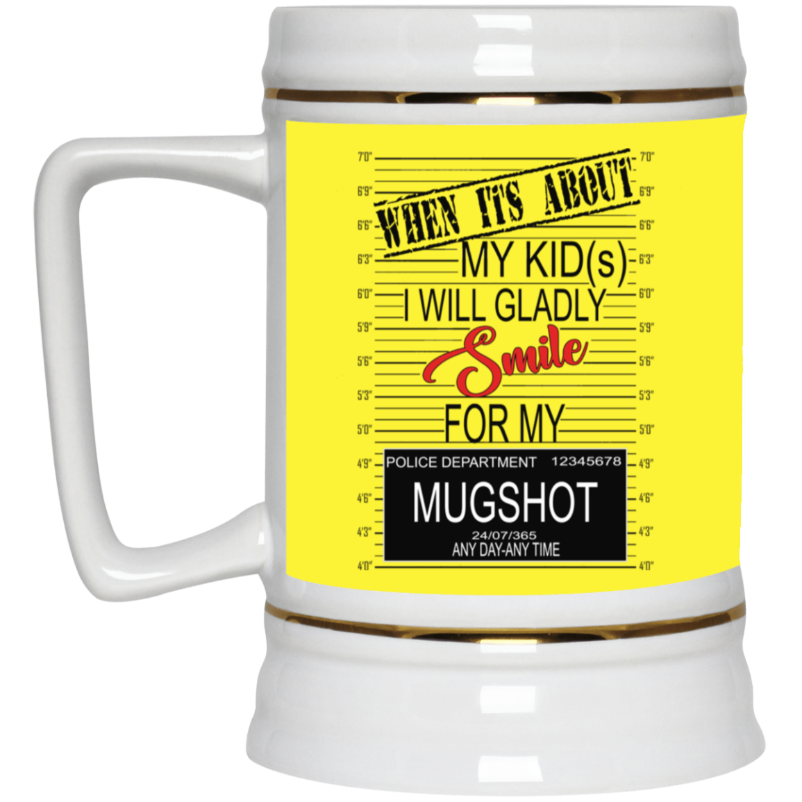 Mugshot-Beer Stein 22oz.