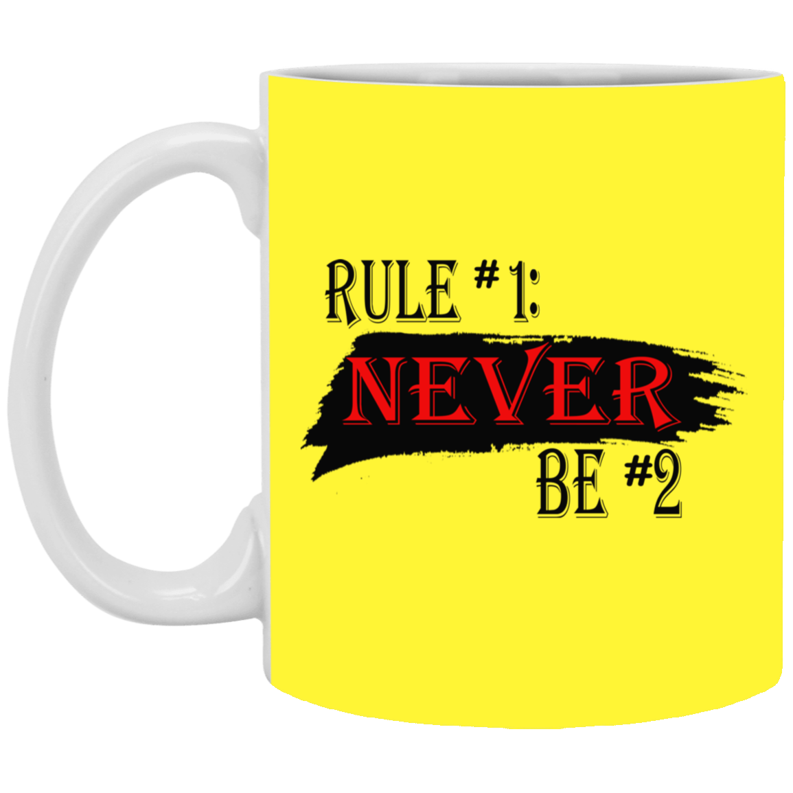 Never #2-11oz White Mug