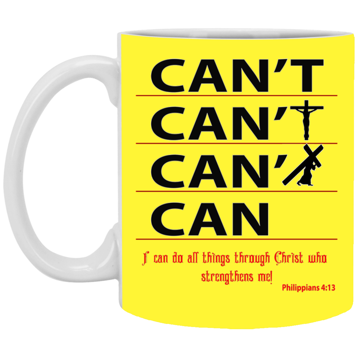 Through Christ-11oz White Mug