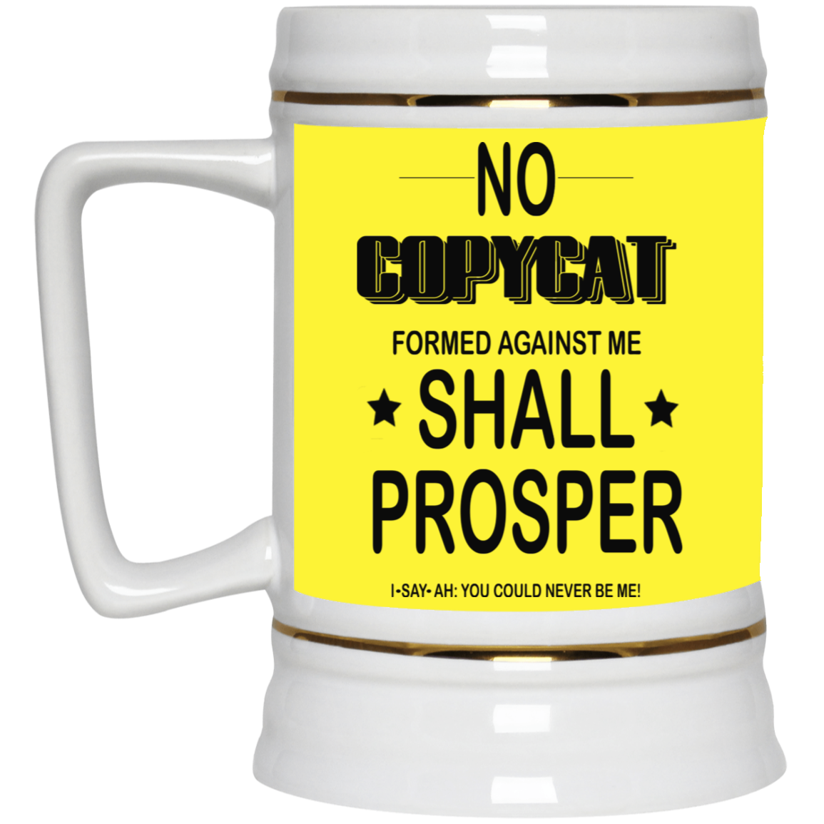 No Copycat-Beer Stein 22oz.
