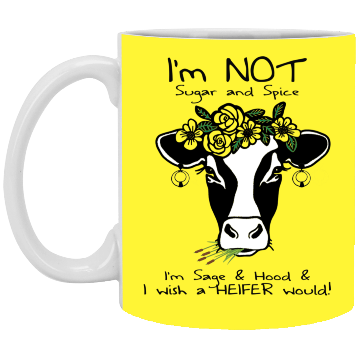 Sage and Hood-11oz White Mug