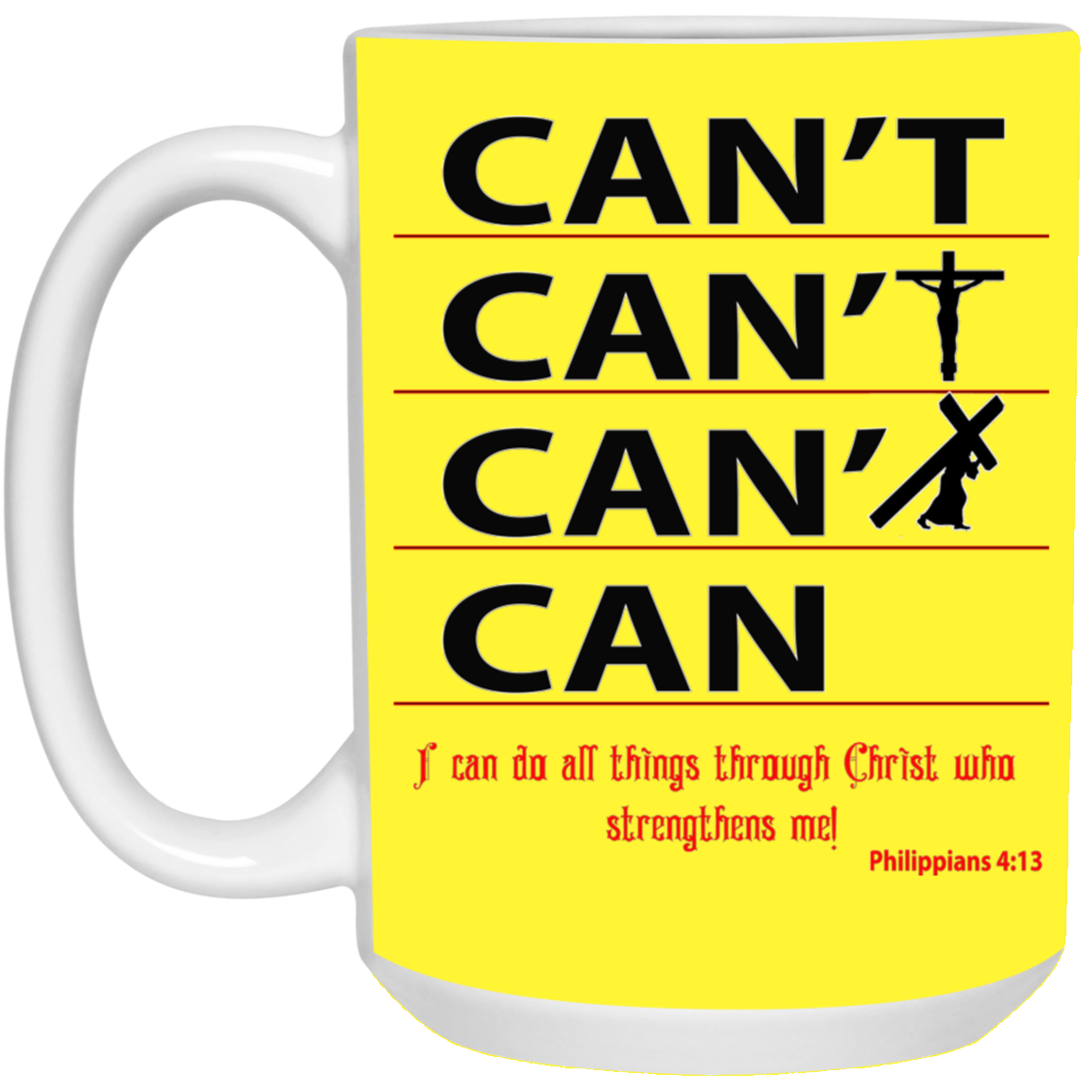 Through Christ-15oz White Mug