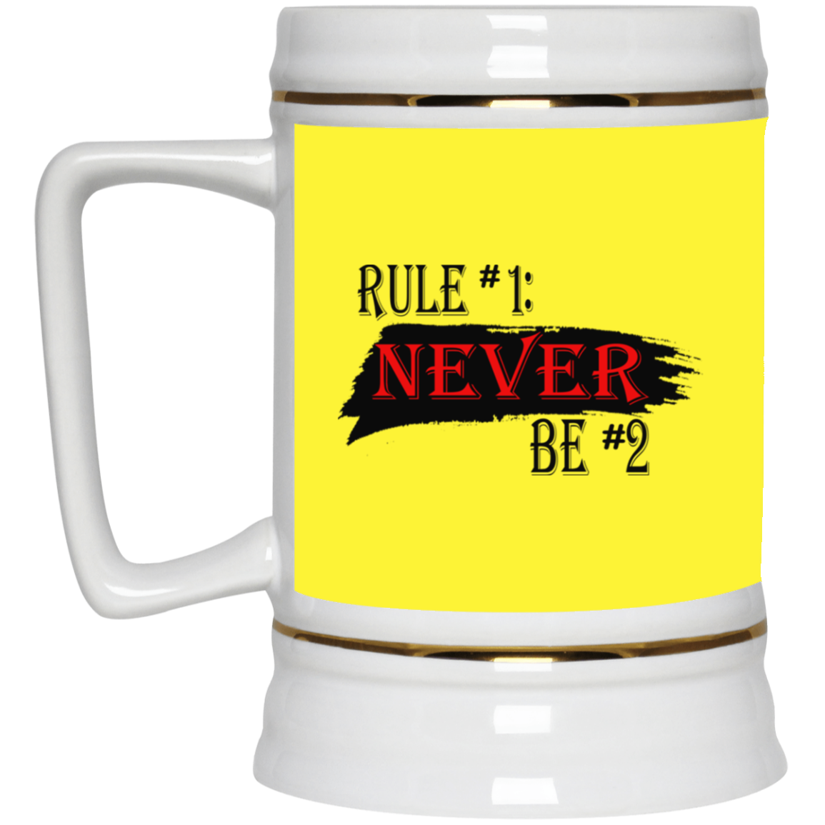 Never #2-Beer Stein 22oz.