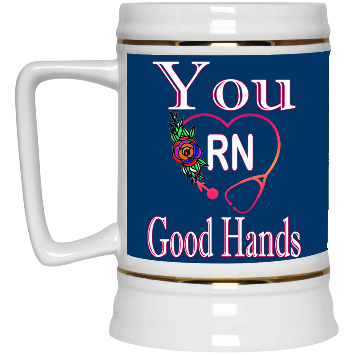 Good Hands-Beer Stein 22oz.