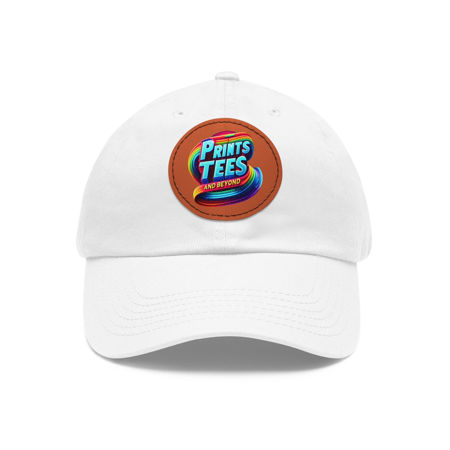 PTB-Dad Hat with Leather Patch (Round)