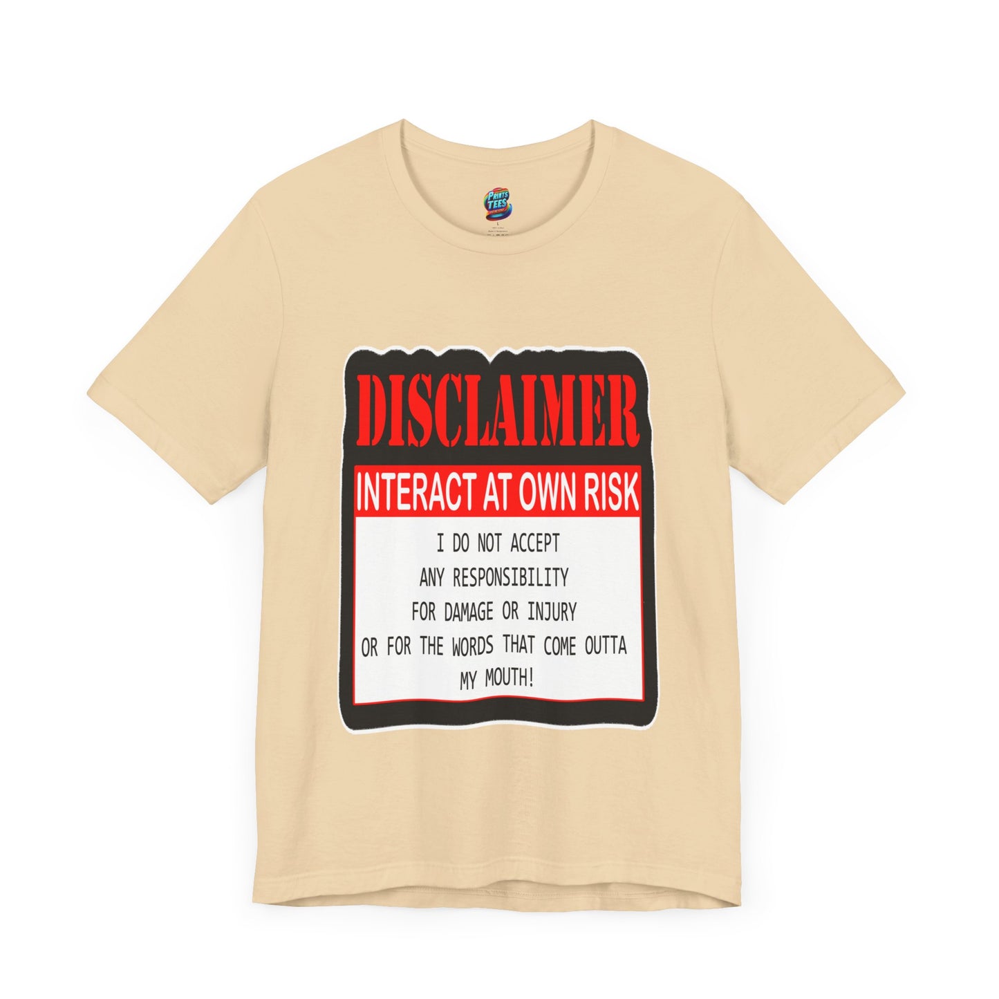 Interact at Own Risk-Jersey Knit T-Shirt