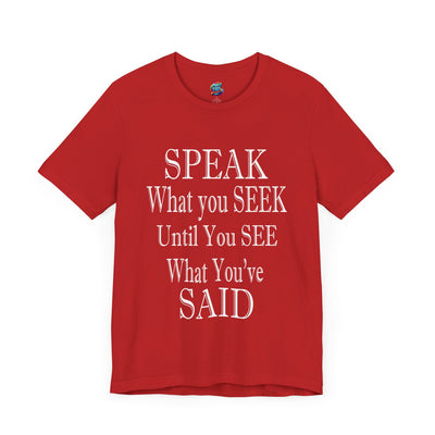 Speak-Seek-Jersey Knit T-Shirt