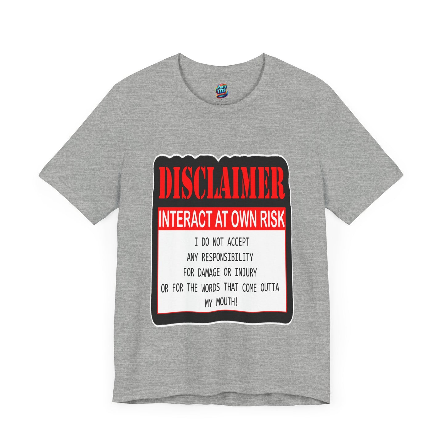 Interact at Own Risk-Jersey Knit T-Shirt