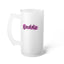 Baddie Gradient-Frosted Glass Beer Mug, 16oz