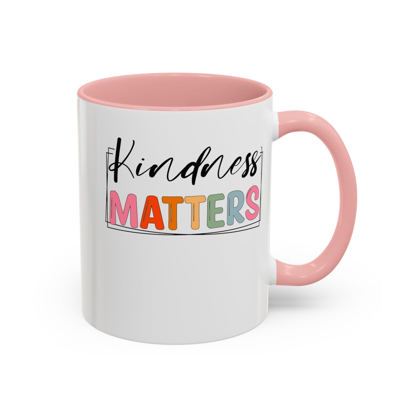 Kindness Matters-Accent Coffee Mug (11, 15oz)