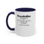 Baddie Definition-Accent Coffee Mug (11, 15oz)