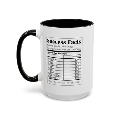 Success Facts-Accent Coffee Mug (11, 15oz)