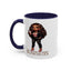 Standing on Business-Brown Woman-Accent Coffee Mug (11, 15oz)