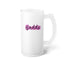 Baddie Gradient-Frosted Glass Beer Mug, 16oz