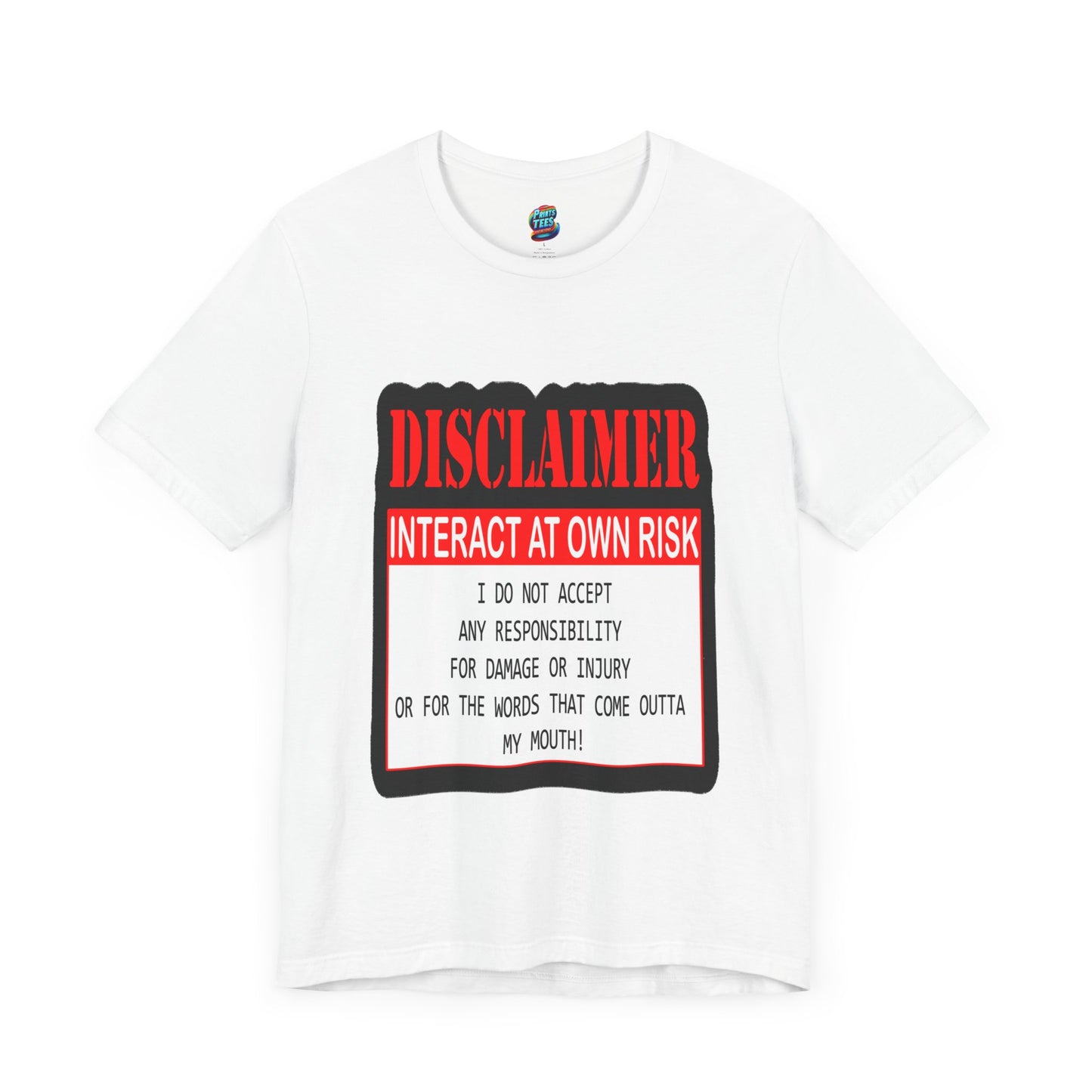 Interact at Own Risk-Jersey Knit T-Shirt