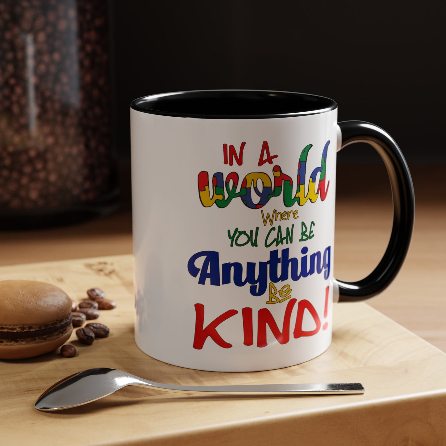Be Kind-Accent Coffee Mug (11, 15oz)