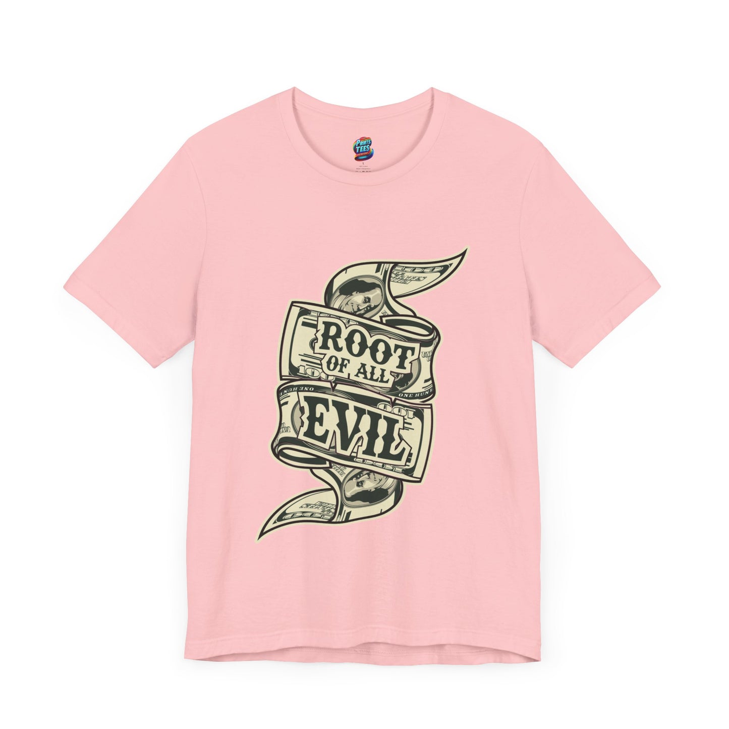 Root of Evil-Money-Jersey Knit T-Shirt