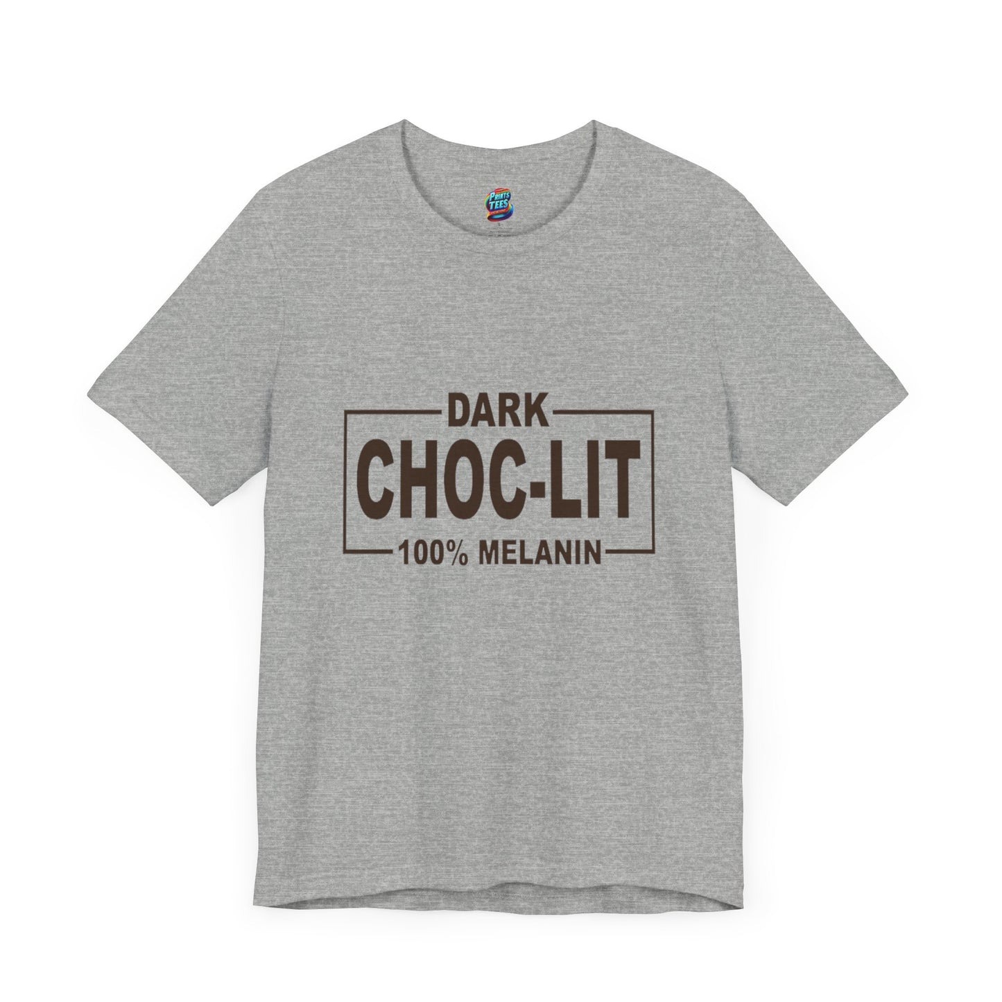 Dark Choc-Lit-Jersey Knit T-Shirt